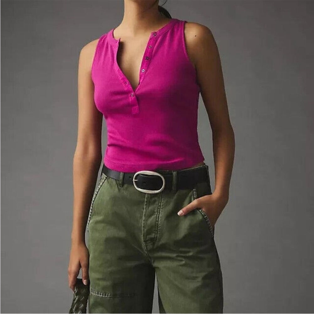 Pilcro Ribbed Tank Anthropologie